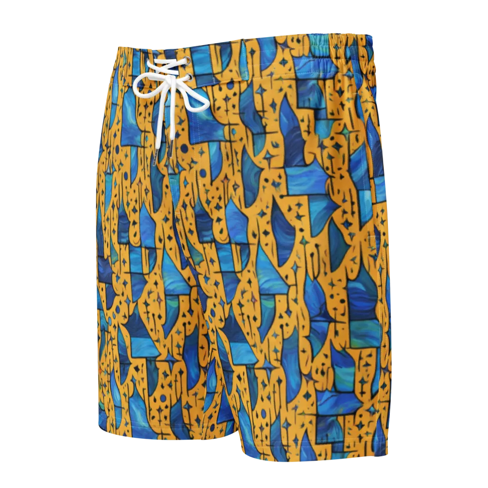Gilded Current on Men's Board Shorts — Front