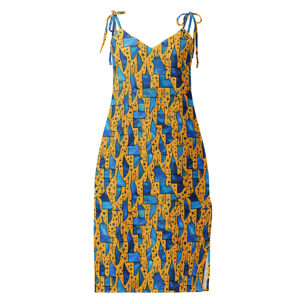 Gilded Current on Slip Dress — Front