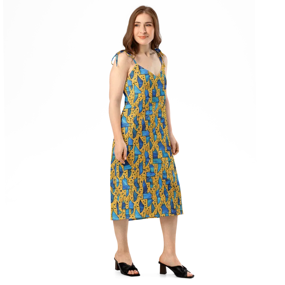 Gilded Current on Slip Dress — Right Front