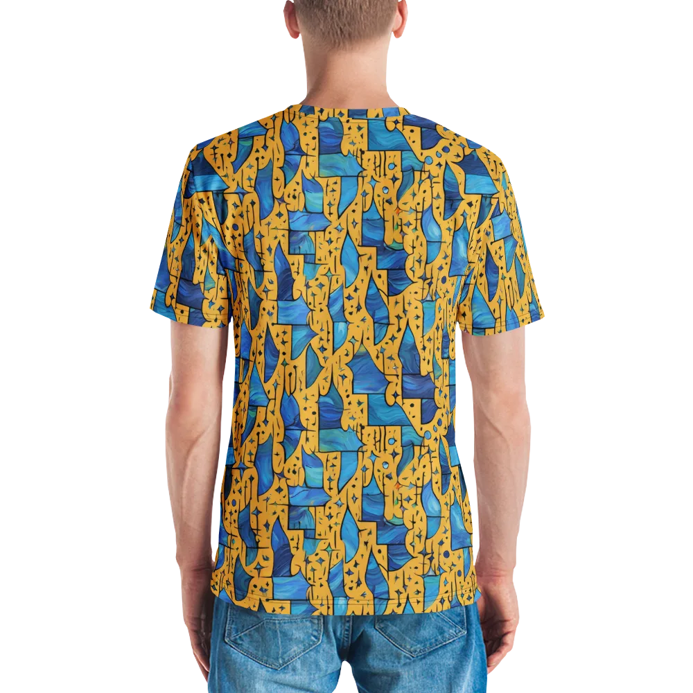 Gilded Current on Men's Crew Neck T-Shirt — Back