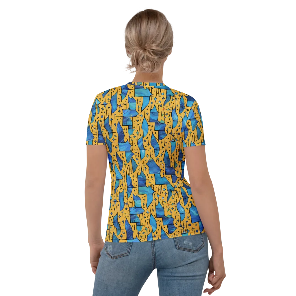 Gilded Current on Women's Crew Neck T-Shirt — Back