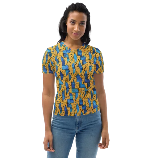 Gilded Current on a Women's Crew Neck T-Shirt