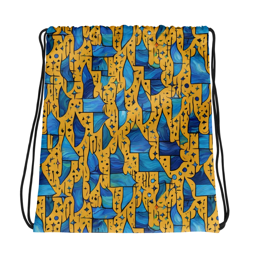 Gilded Current on Drawstring Bag — Photo