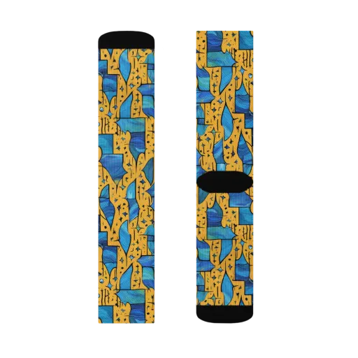 Gilded Current on a Socks