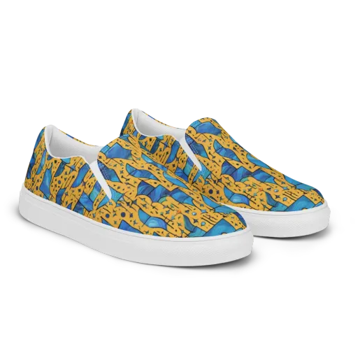 Gilded Current on a Women's Slip-On Canvas Shoes