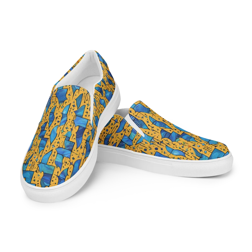 Gilded Current on Women's Slip-On Canvas Shoes — Left Front