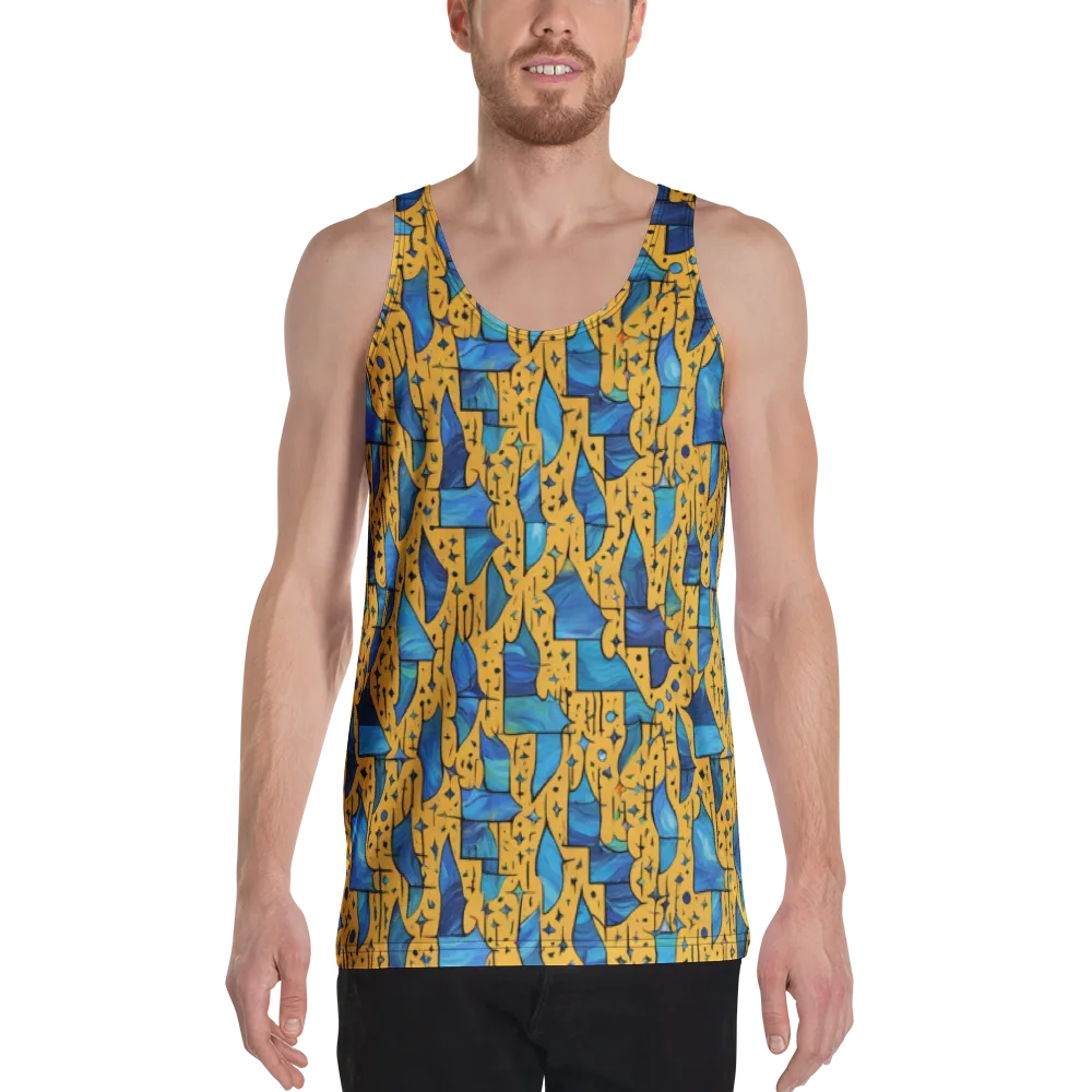 Gilded Current on Men's Tank Top — Front