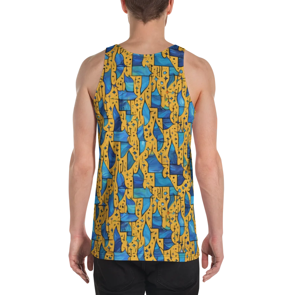 Gilded Current on Men's Tank Top — Back