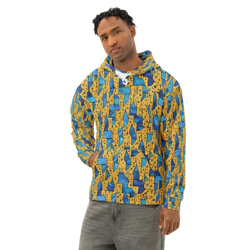 Gilded Current on a Cotton Hoodie