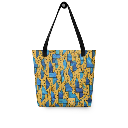 Gilded Current on a Tote Bag