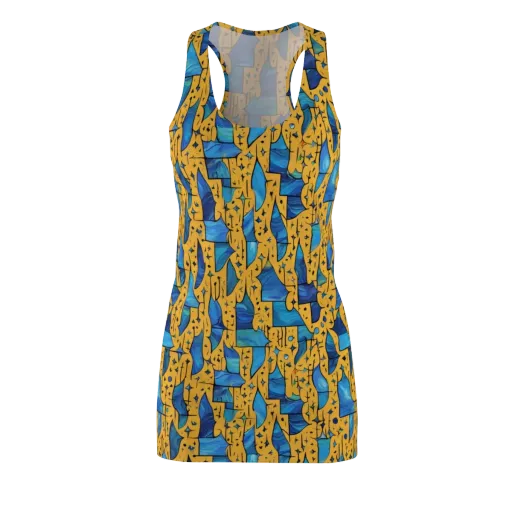 Gilded Current on a Racerback Dress