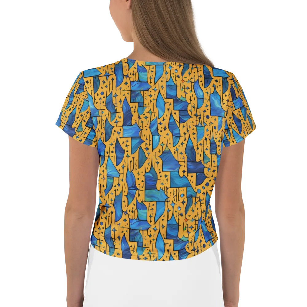 Gilded Current on Crop Tee — Back