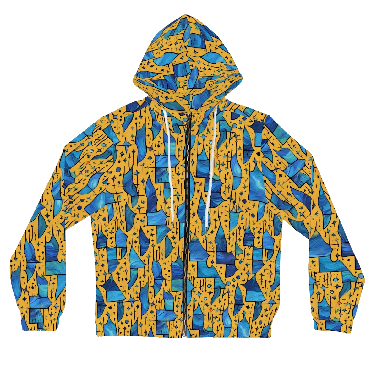 Gilded Current on Women's Full-Zip Hoodie — Front