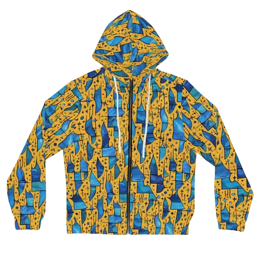 Gilded Current on a Women's Full-Zip Hoodie