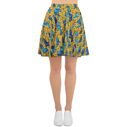 Gilded Current on a Skater Skirt