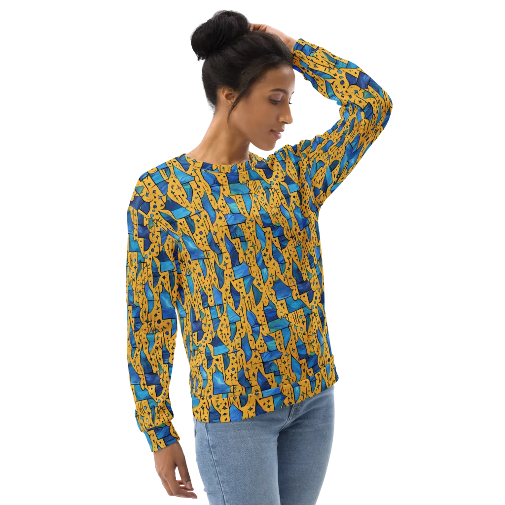 Gilded Current on Sweatshirt — Right Front