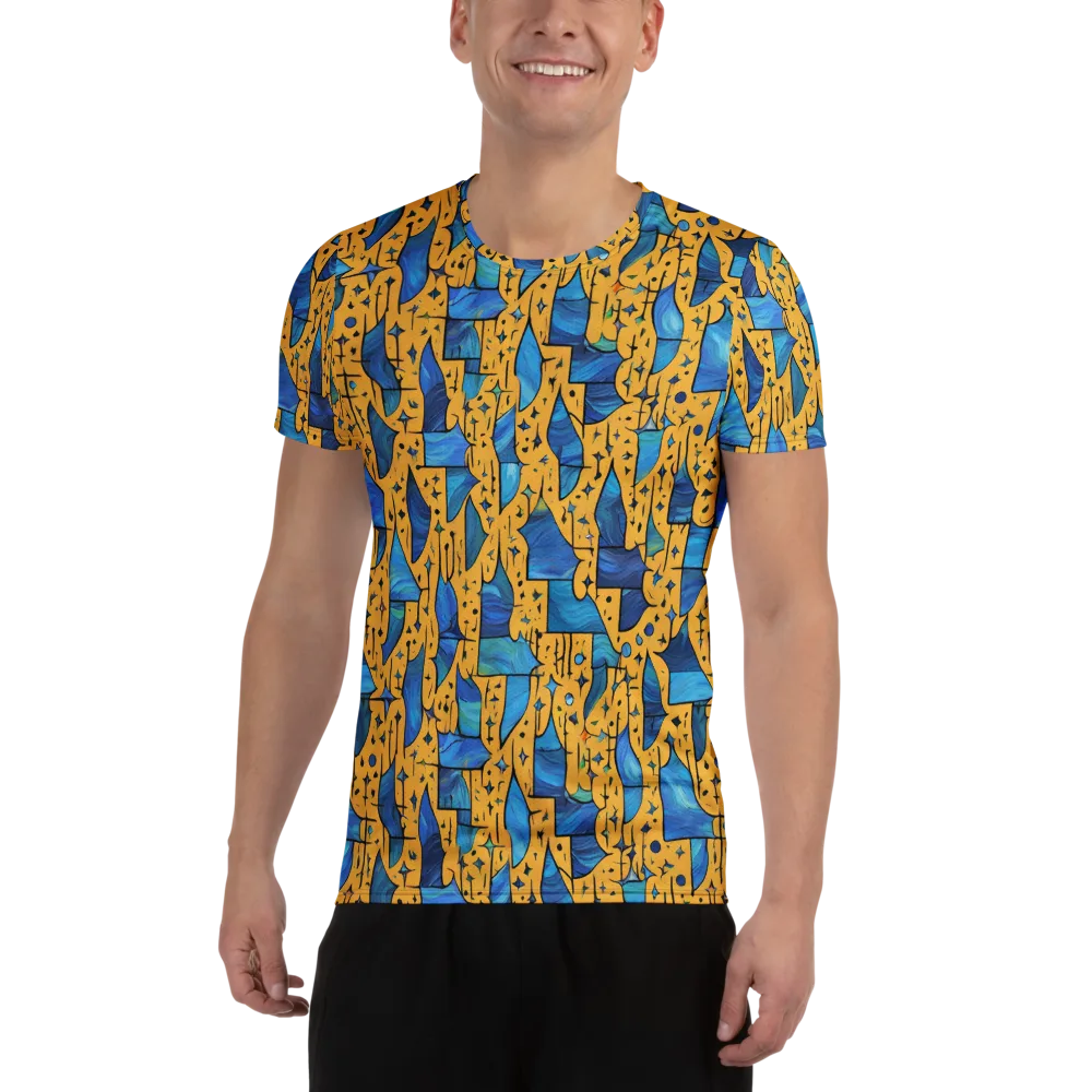 Gilded Current on Men's Athletic T-Shirt — Front