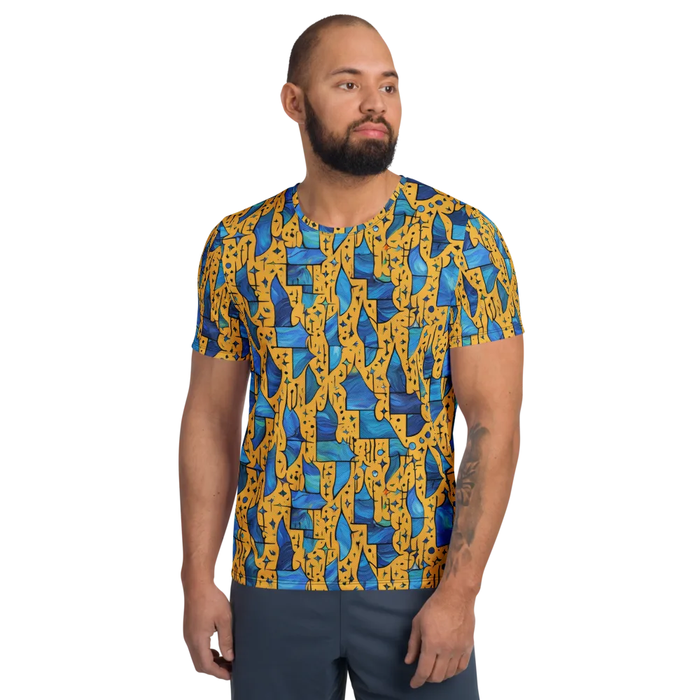Gilded Current on Men's Athletic T-Shirt — Front