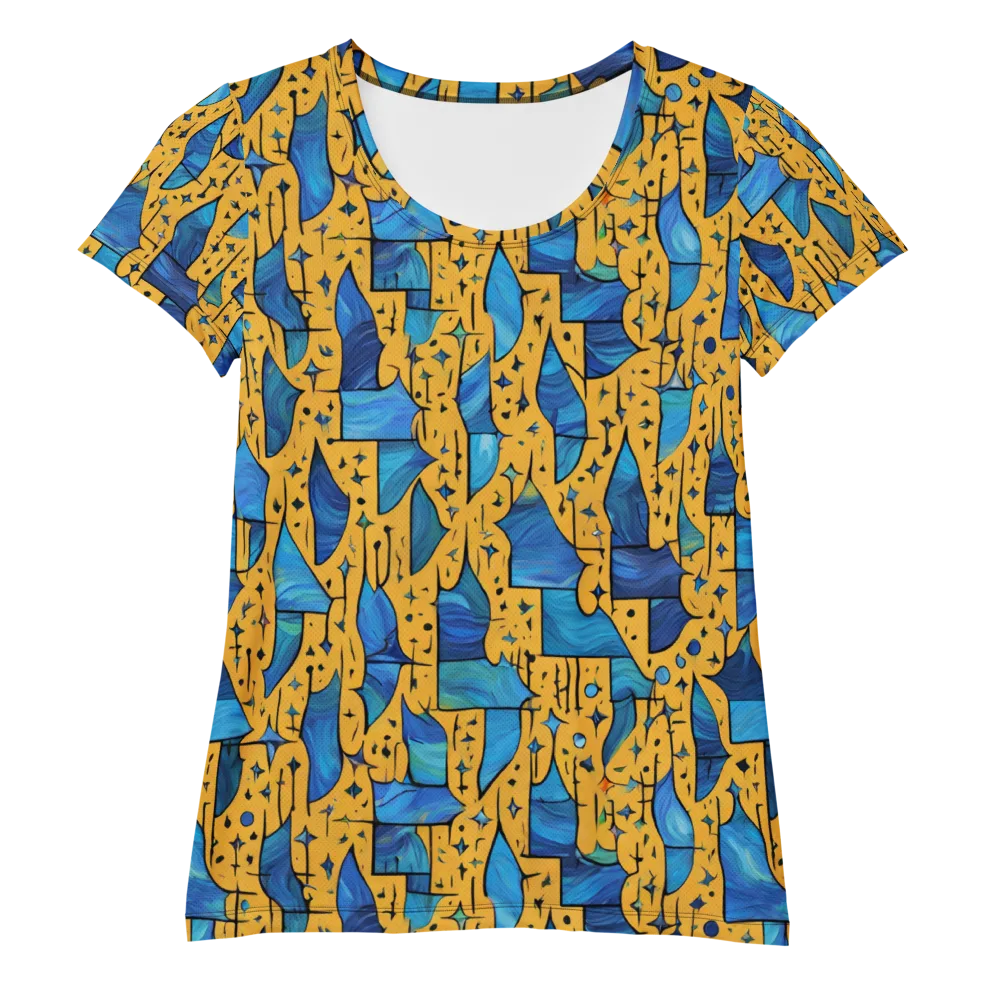 Gilded Current on Women's Athletic T-Shirt — Front