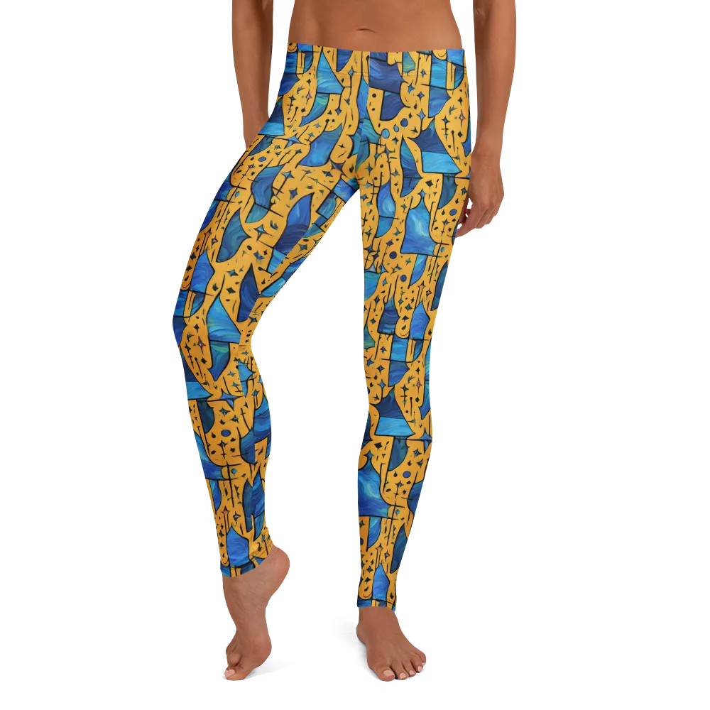 Gilded Current on Leggings — Front