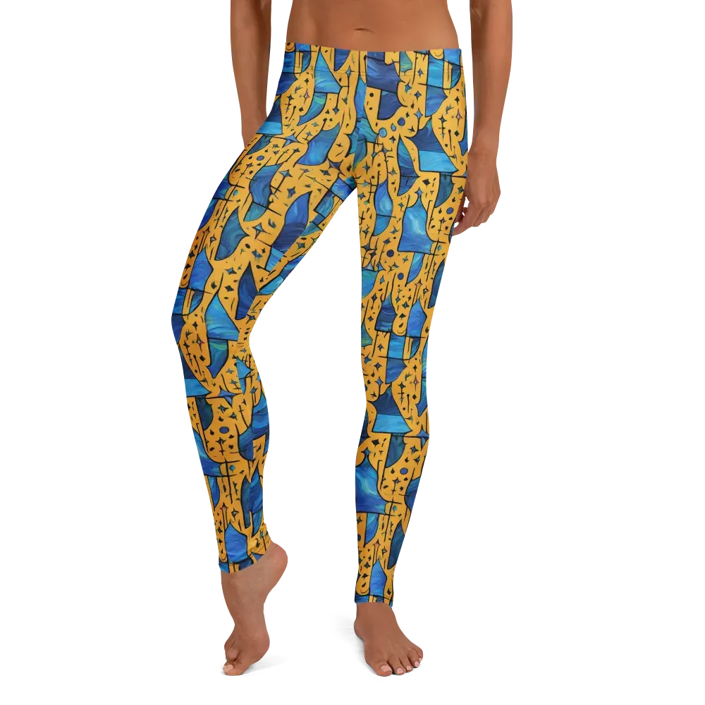 Gilded Current on Leggings — Front