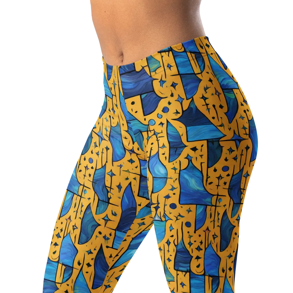 Gilded Current on Leggings — Left Front