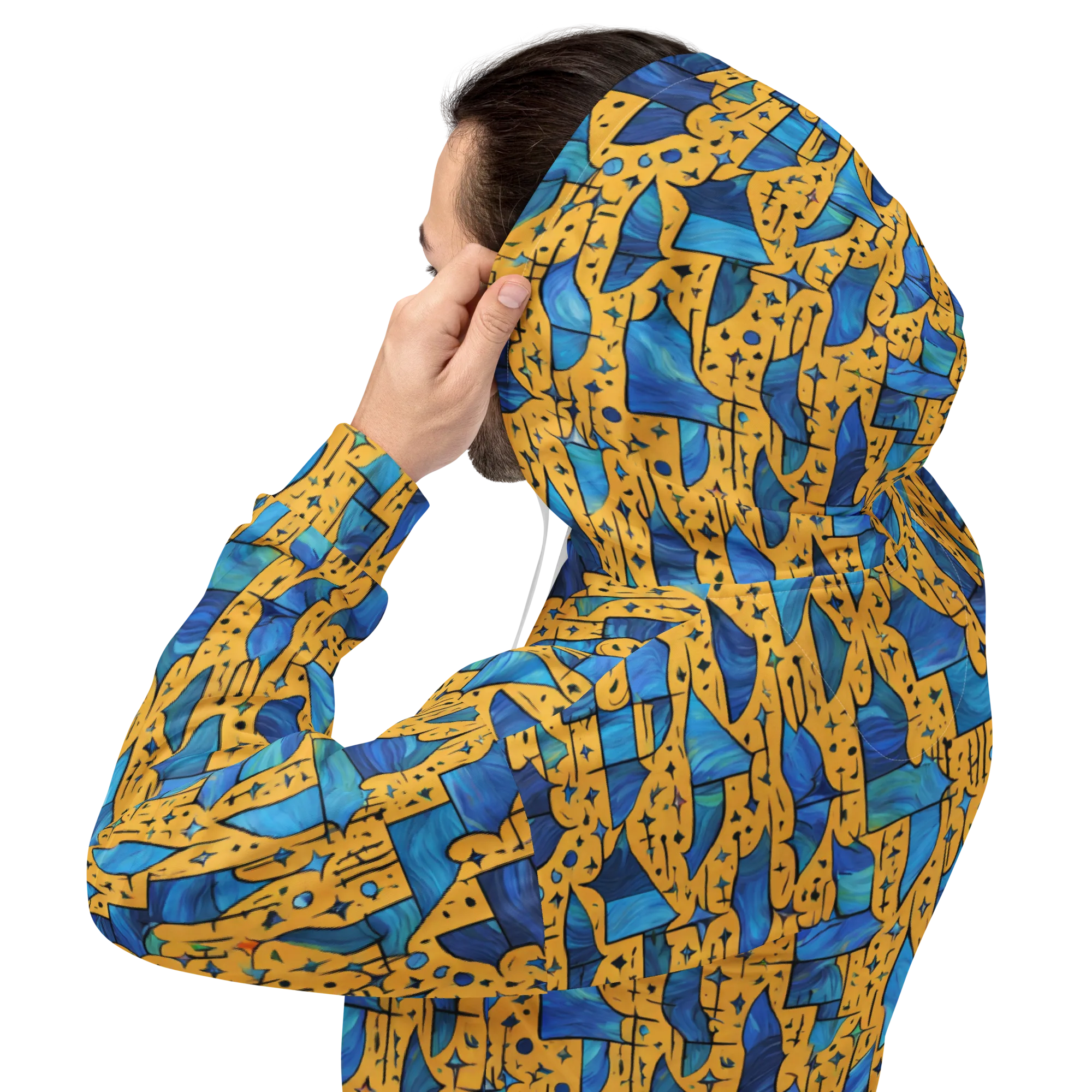Gilded Current on Hoodie — Back