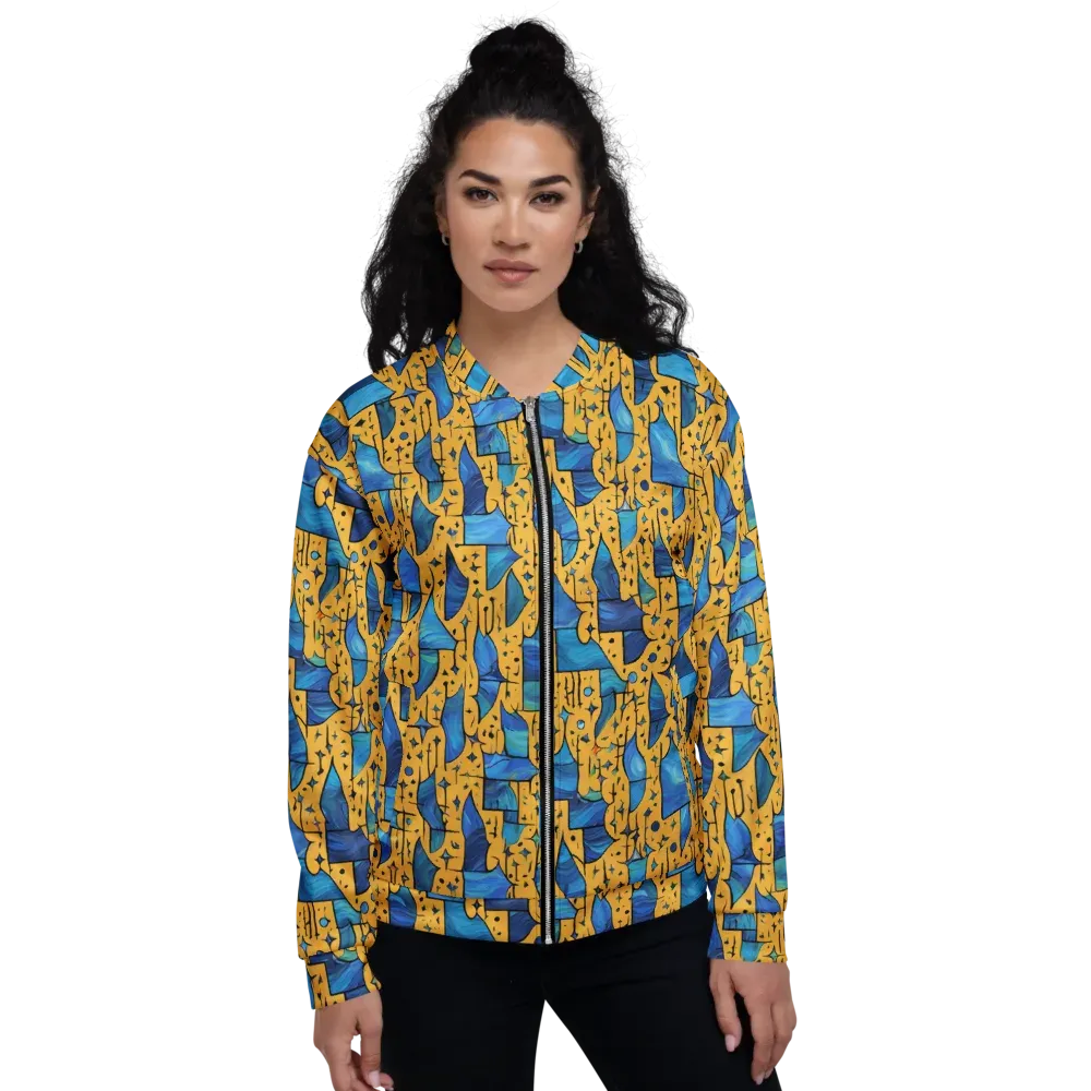 Gilded Current on Bomber Jacket — Front