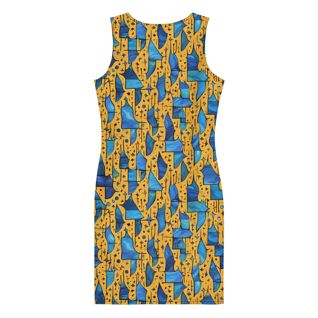 Gilded Current on Bodycon Dress — Back