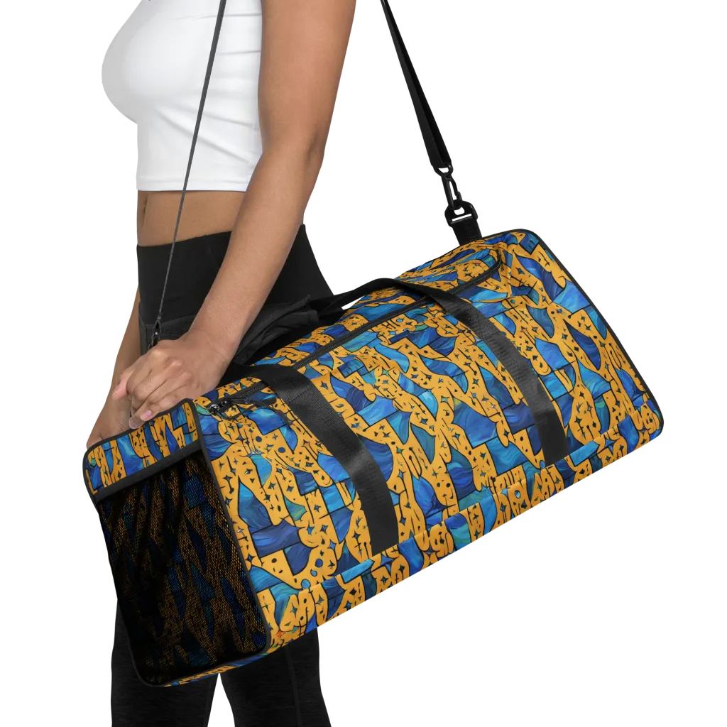 Gilded Current on Duffle Bag — Front