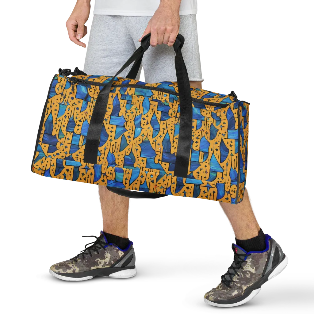 Gilded Current on Duffle Bag — Front