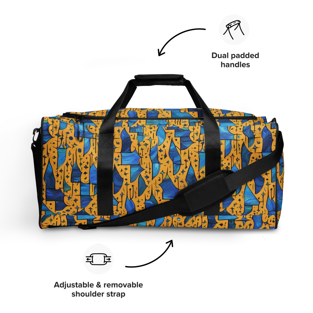 Gilded Current on Duffle Bag — Front
