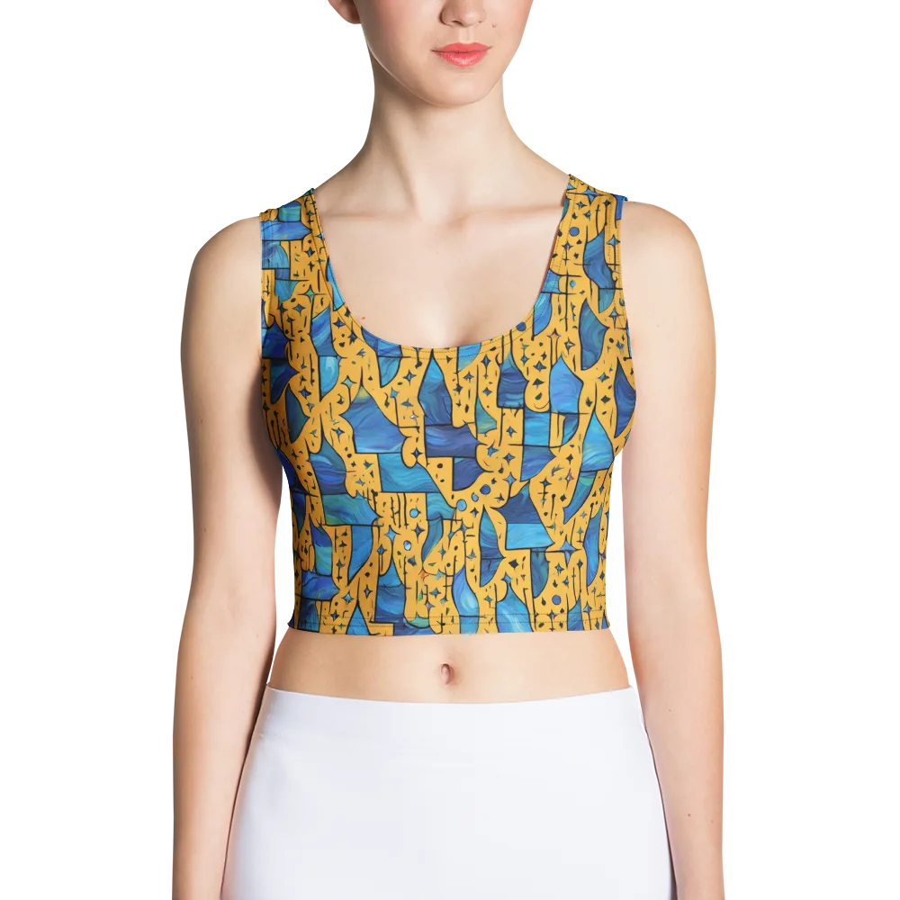 Gilded Current on Crop Top — Front