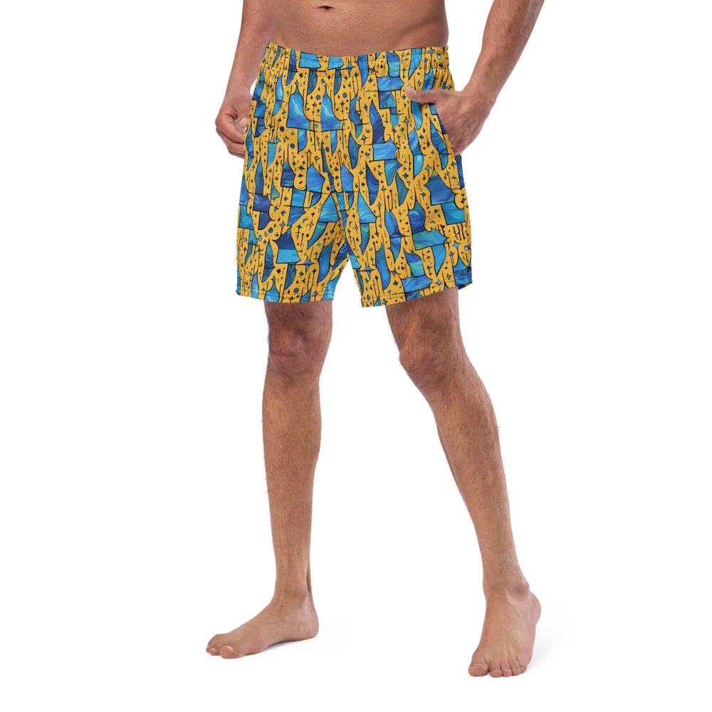 Gilded Current on Swim Trunks — Left Front