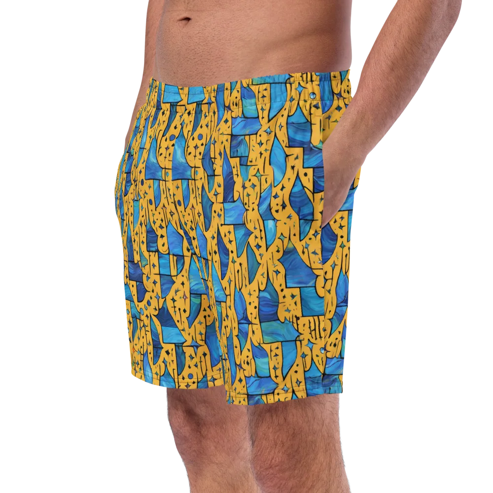 Gilded Current on Swim Trunks — Left Front