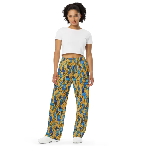 Gilded Current on a Wide-Leg Pants