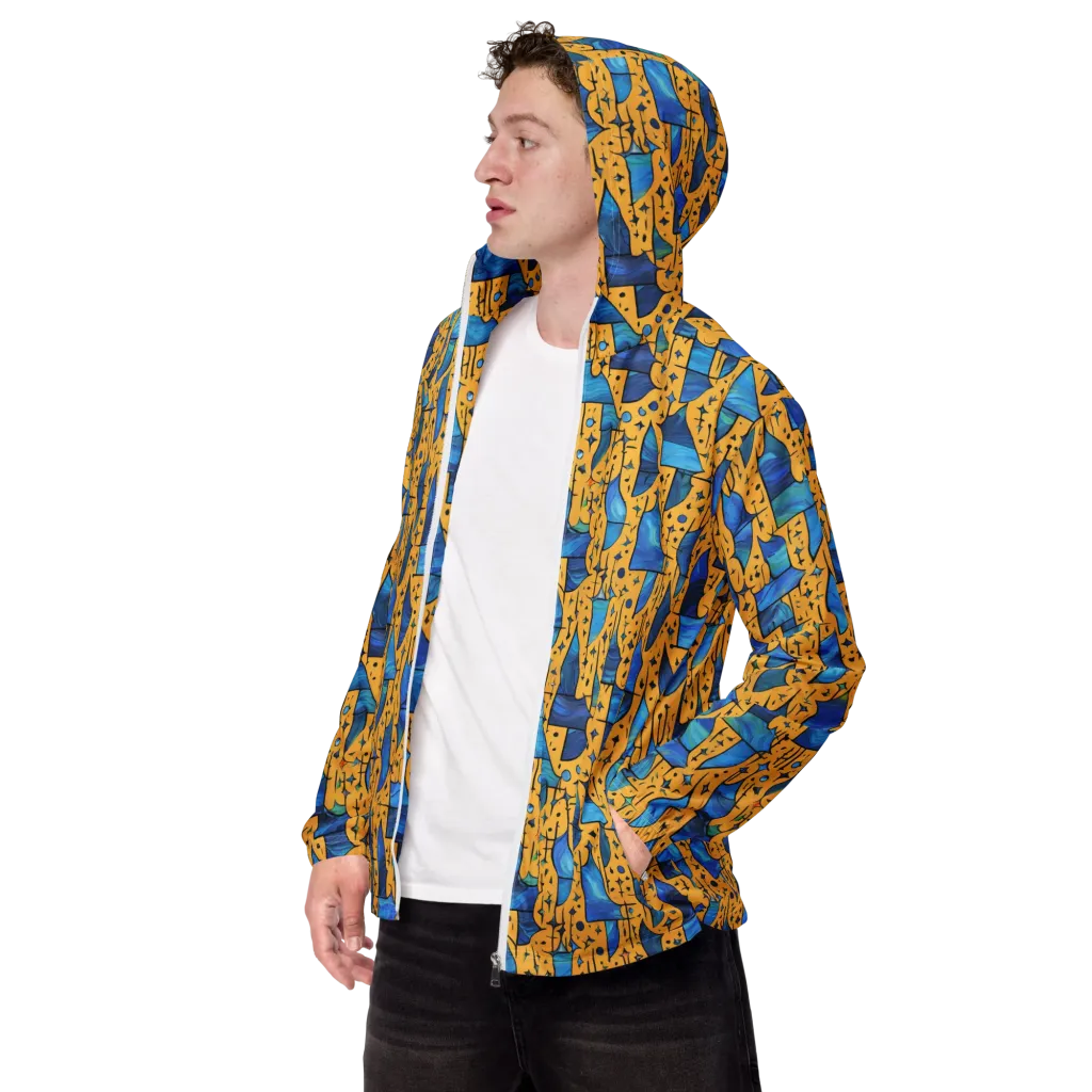 Gilded Current on Men's Windbreaker — Left Front