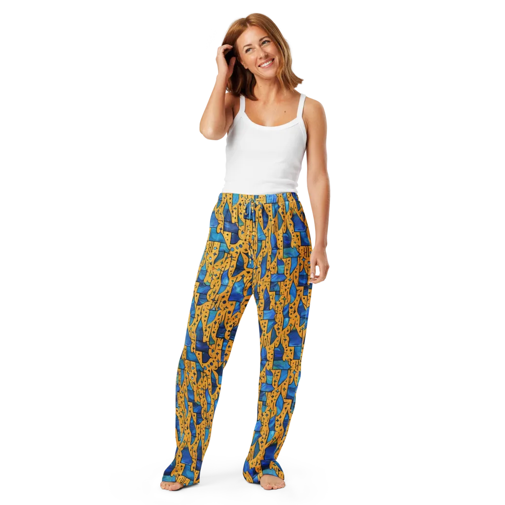 Gilded Current on Women's Pajama Pants — Front
