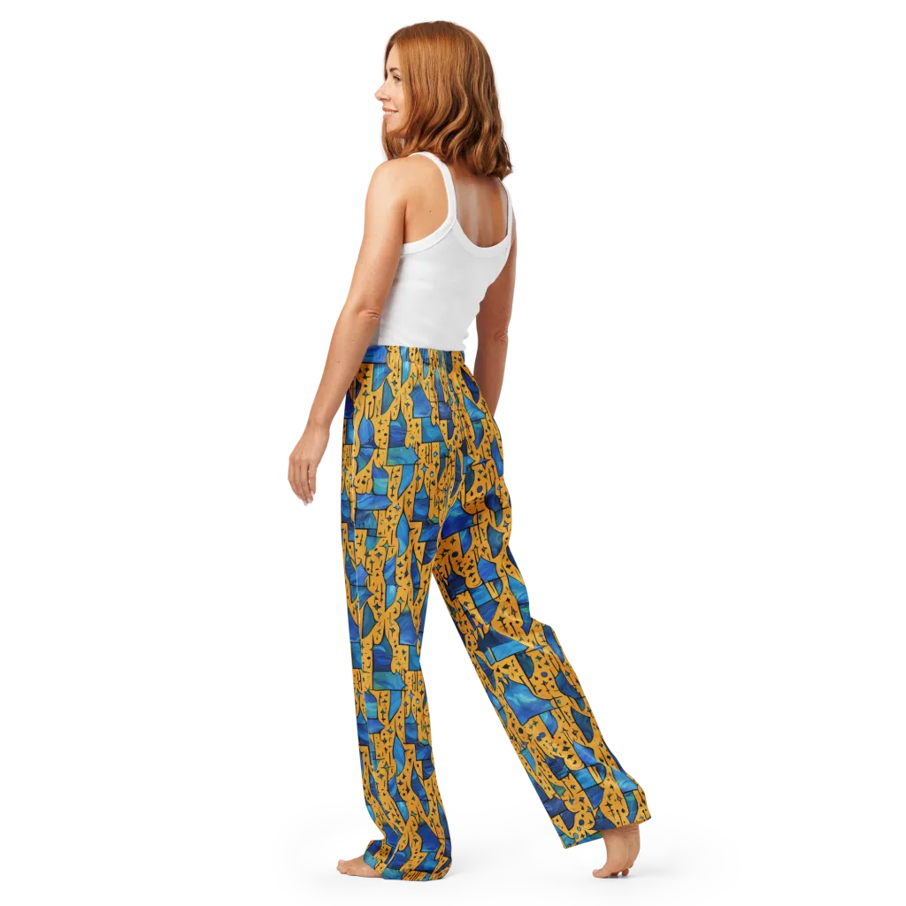 Gilded Current on Women's Pajama Pants — Back
