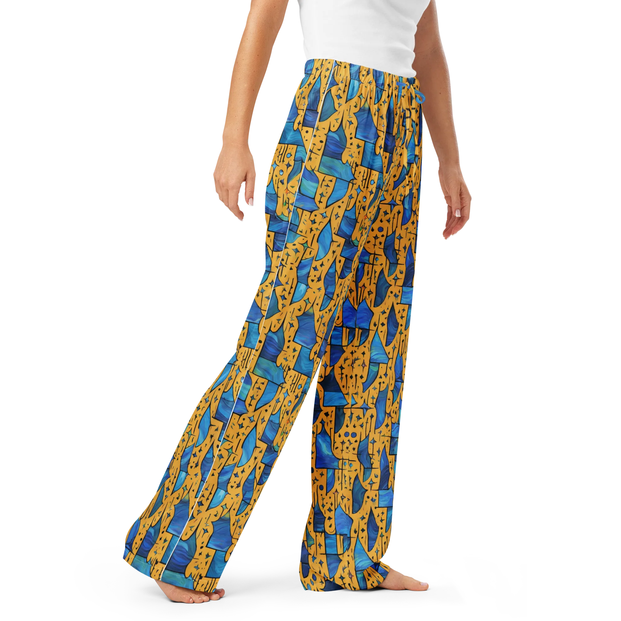 Gilded Current on Women's Pajama Pants — Right Front