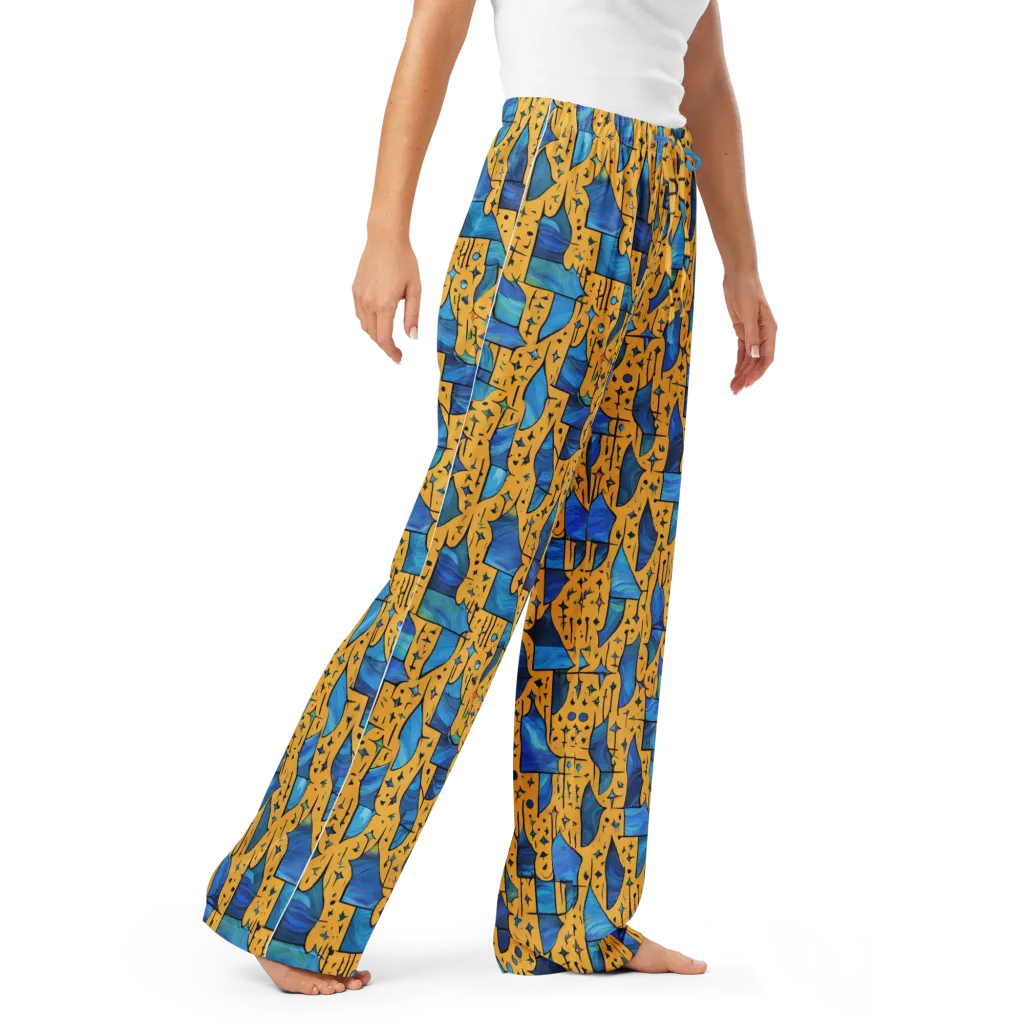 Gilded Current on Women's Pajama Pants — Right Front