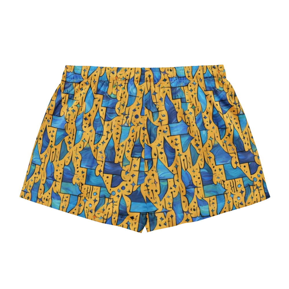 Gilded Current on Women's Pajama Shorts — Back