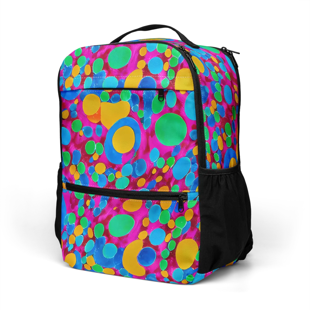 Chromatic Pebble Rush on Utility Backpack — Left Front