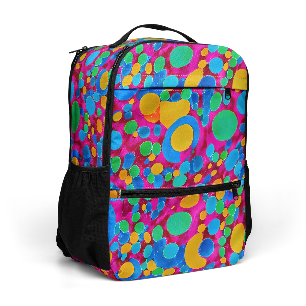 Chromatic Pebble Rush on Utility Backpack — Right Front