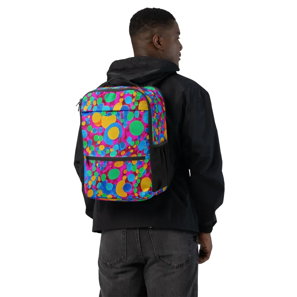 Chromatic Pebble Rush on Utility Backpack — Back