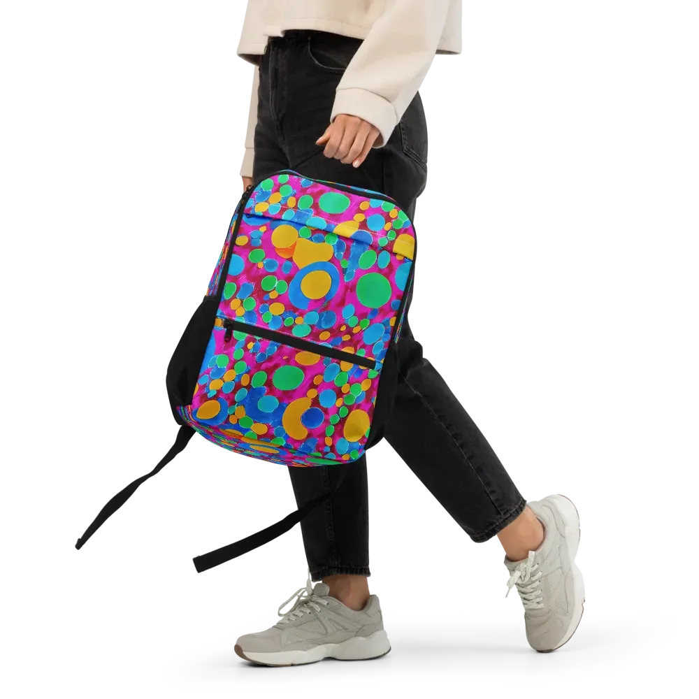 Chromatic Pebble Rush on Utility Backpack — Front