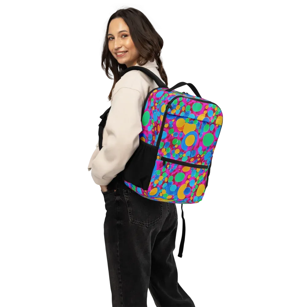 Chromatic Pebble Rush on Utility Backpack — Back