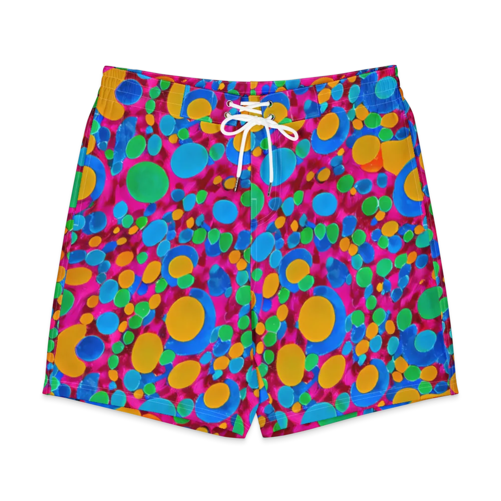 Chromatic Pebble Rush on Men's Board Shorts — Front