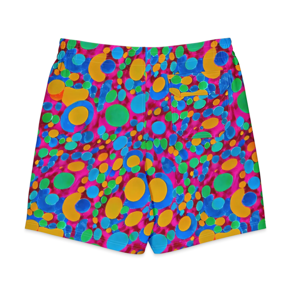 Chromatic Pebble Rush on Men's Board Shorts — Back