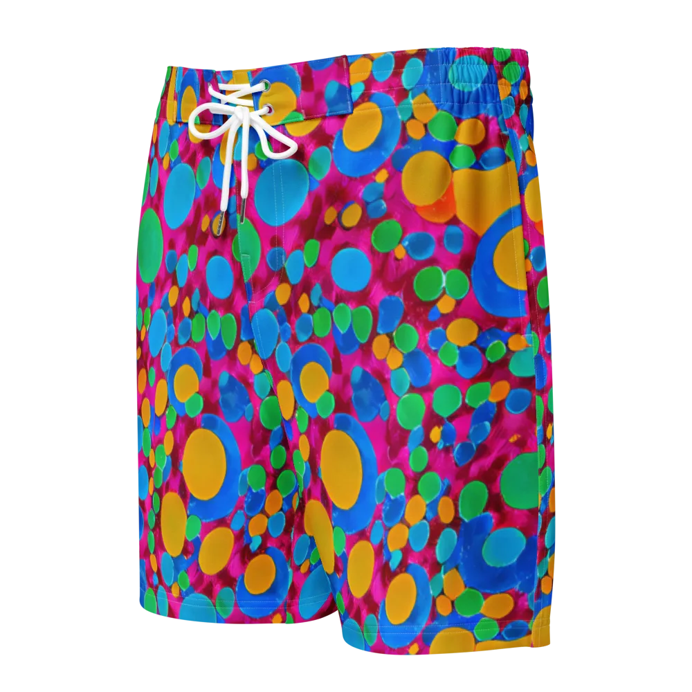 Chromatic Pebble Rush on Men's Board Shorts — Front